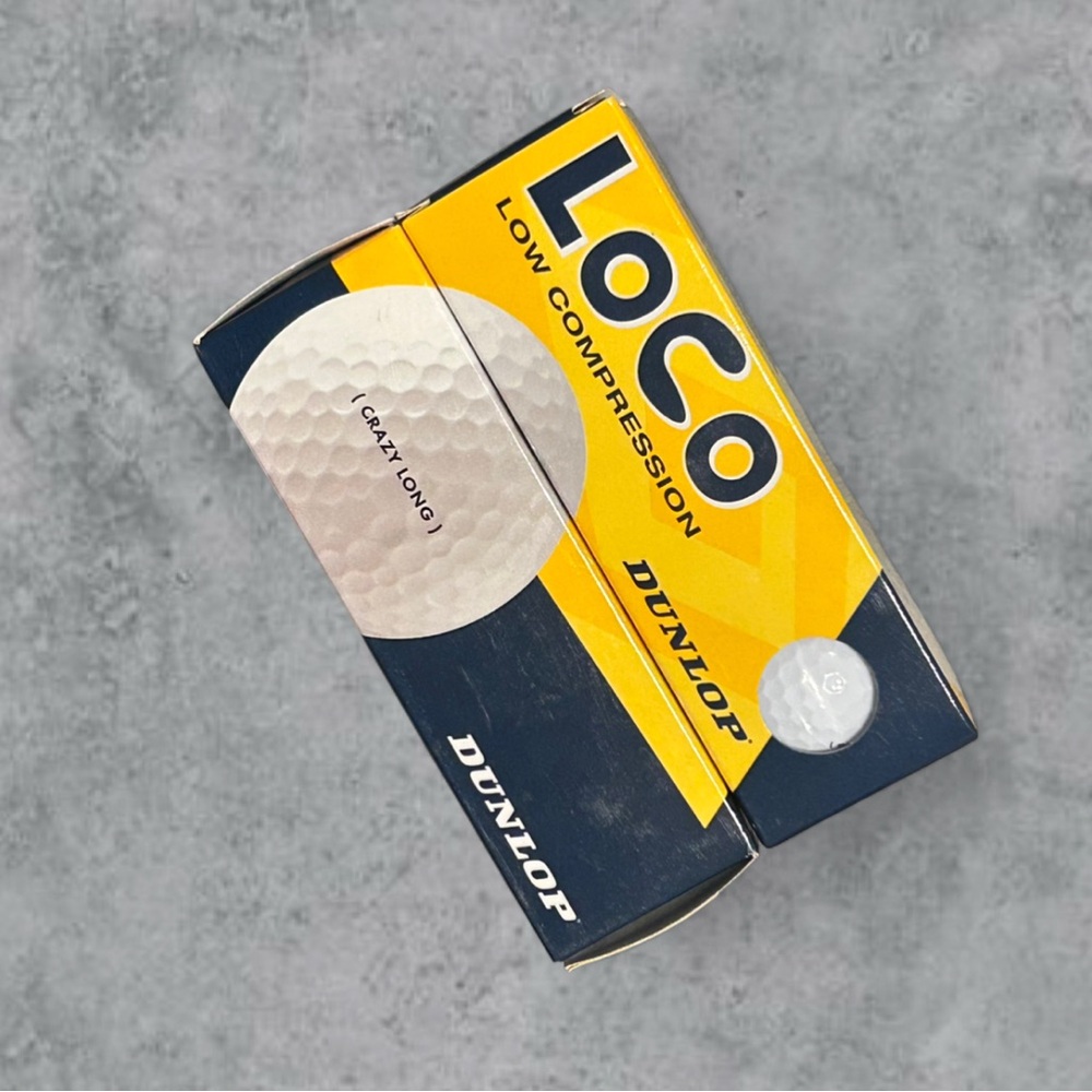 New Dunlop Loco Low Compression Golf Balls, 2 Packs of 3 Balls, Crazy Long